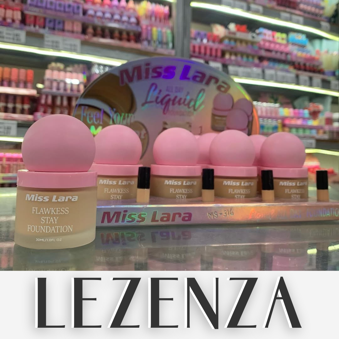 💖 Base Líquida Miss Lara Lezenza - Luz Natural en Tu Piel