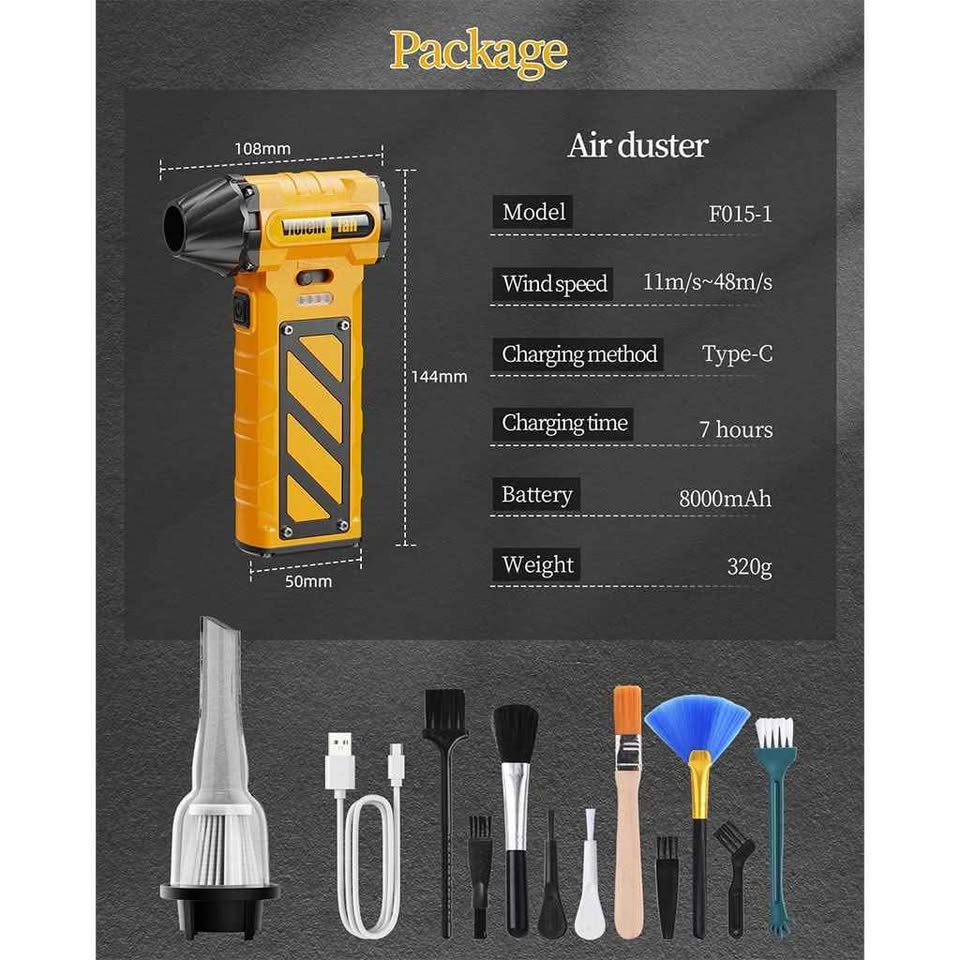 🌀 Sopladora Aire Comprimido Turbo Lezenza - 130.000 RPM Profesional