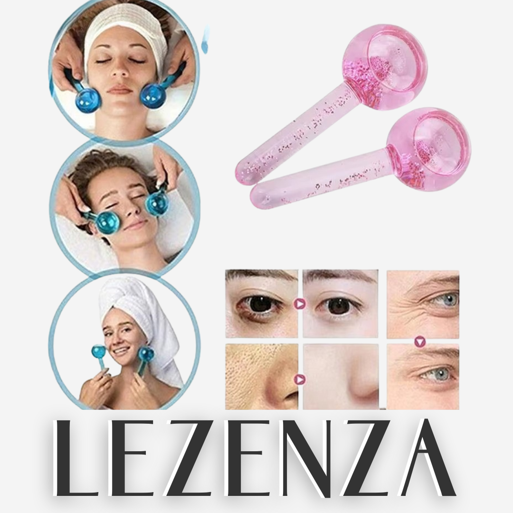 💎 Bolitas de Hielo Facial – Masajeadores de Cristal (2 unidades)