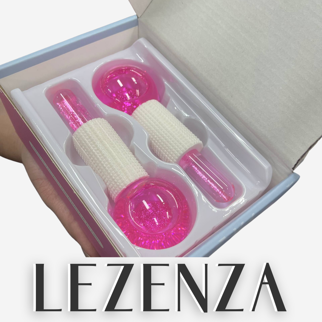 💎 Bolitas de Hielo Facial – Masajeadores de Cristal (2 unidades)