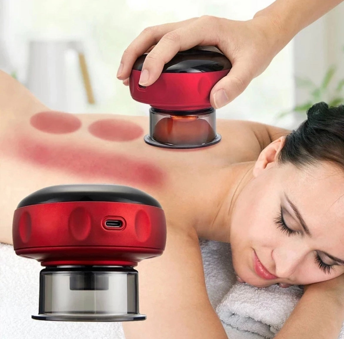 Masajeador Eléctrico Gua Sha - Ventosa China - Cupping