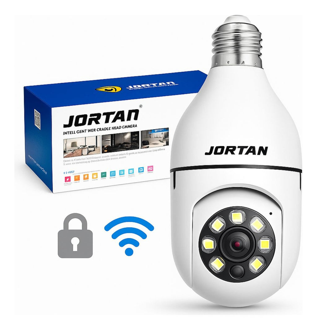 Cámara De Seguridad Tipo Ampolleta Panorámica Wifi 360