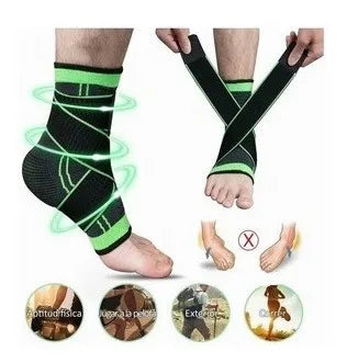 🦵 Pack 2 Tobilleras Ajustables Hisport Lezenza - Soporte Profesional