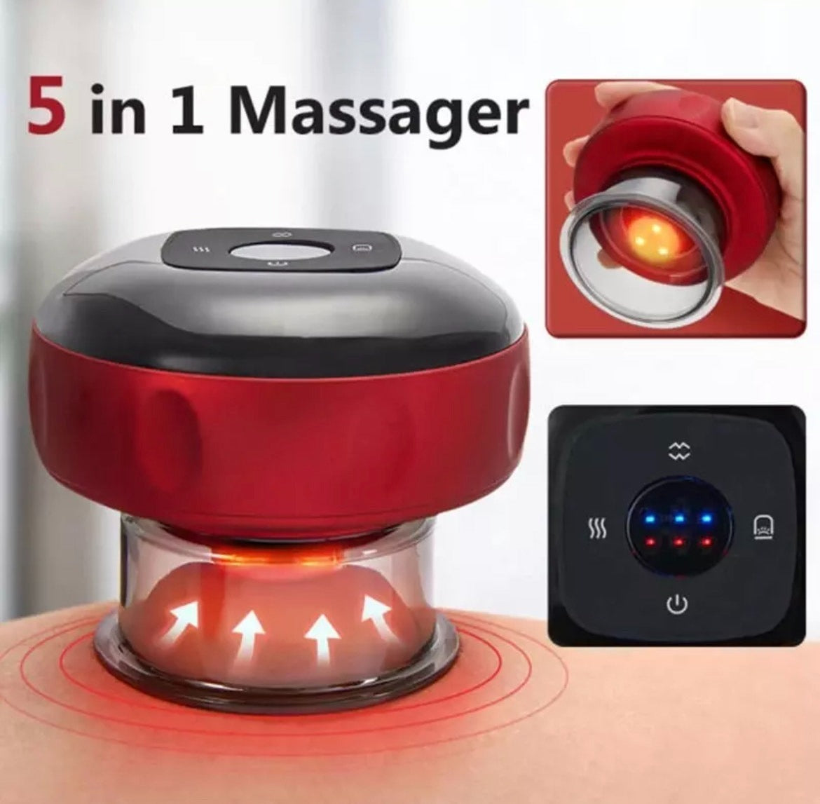 Masajeador Eléctrico Gua Sha - Ventosa China - Cupping