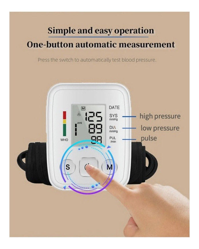 Monitor Digital Automático De Presión Arterial De Brazo - Modelo BW-3205