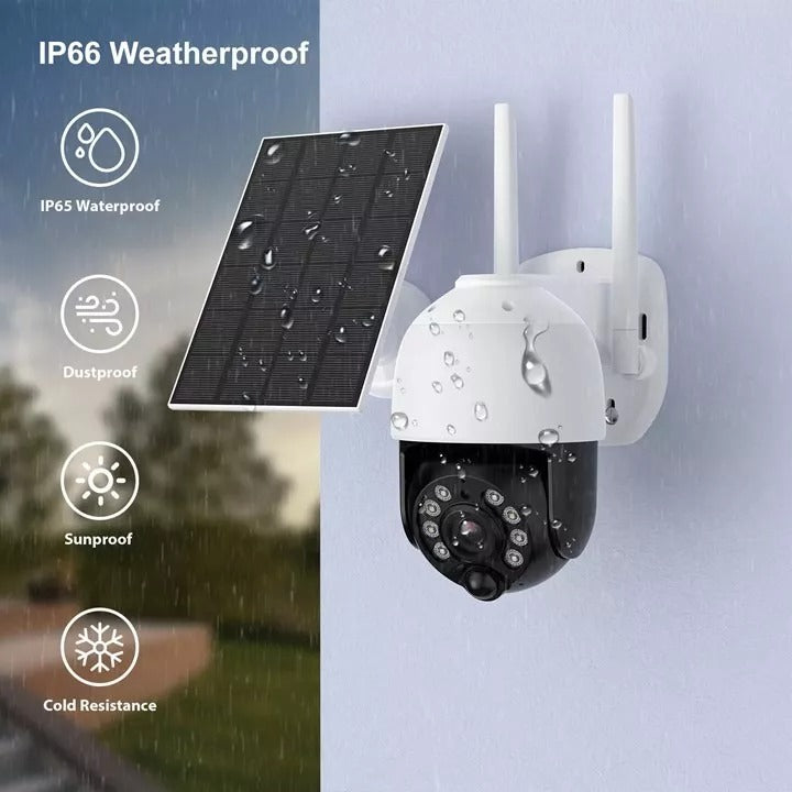 ☀️ Cámara Seguridad Solar WiFi Lezenza - Energía Ilimitada