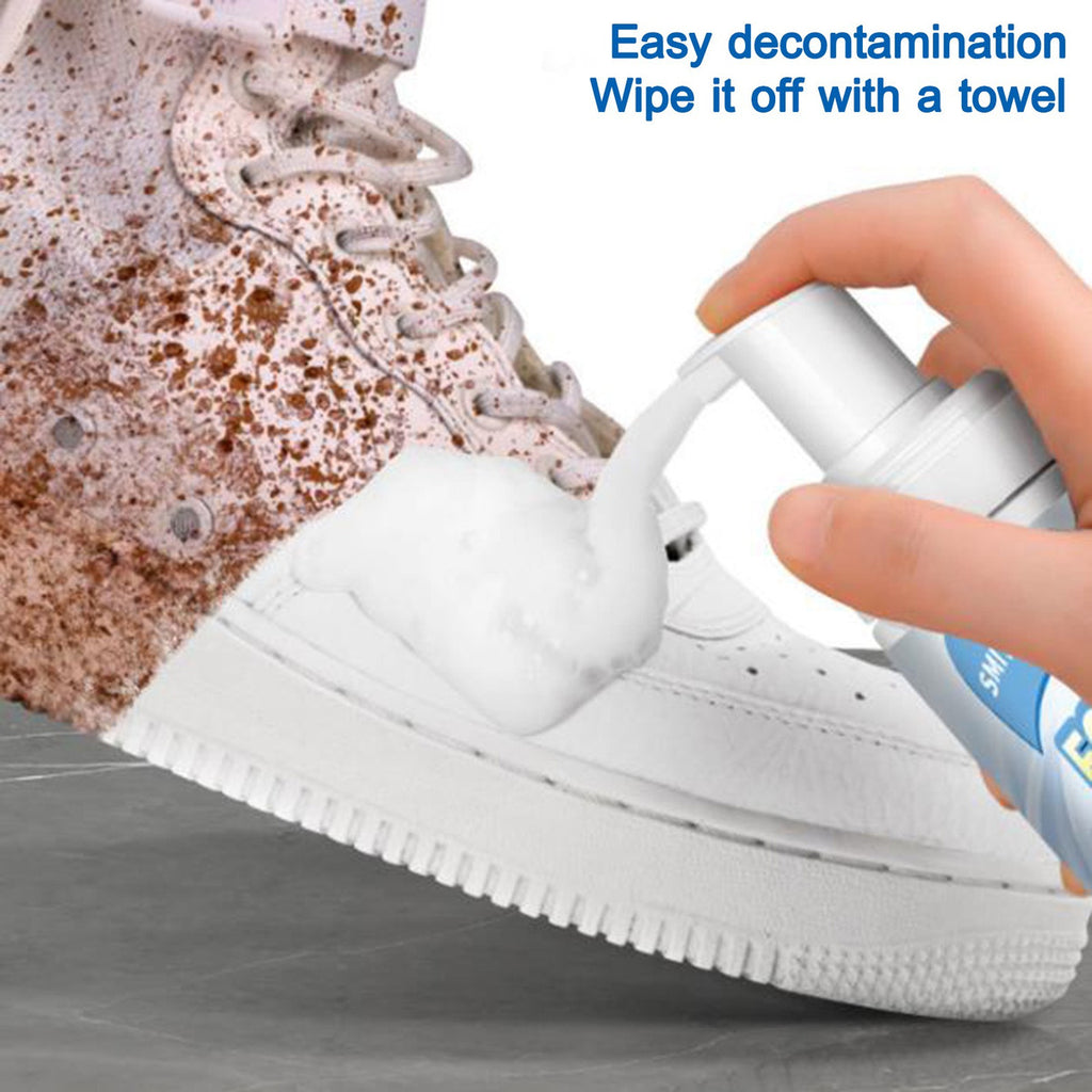 Small White Shoe Cleaning Agent 200ml Brush Shoes Washing