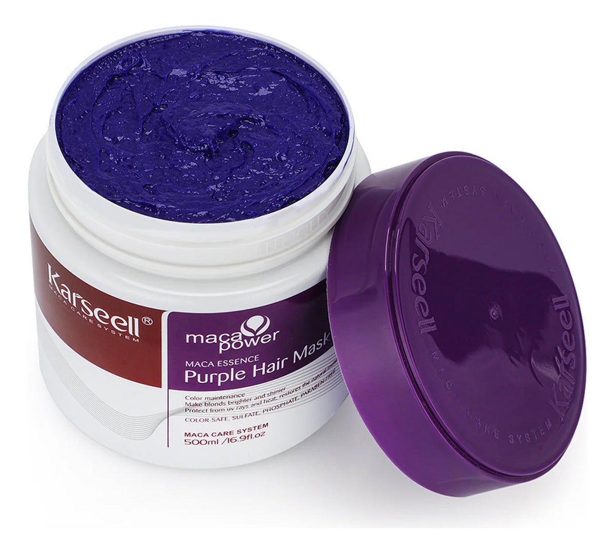 Karseell Maca Power Máscara Matizadora Morada Pote 500ml