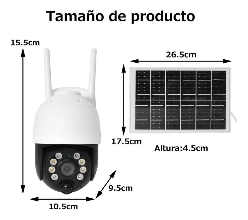 ☀️ Cámara Seguridad Solar WiFi Lezenza - Energía Ilimitada
