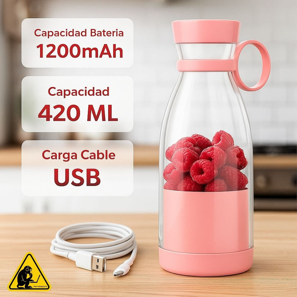 Licuadora Batidora Portátil Mini Usb Botella Juguera Jugos