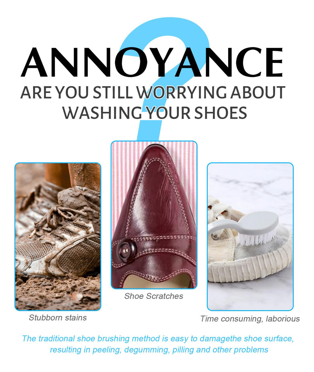 Small White Shoe Cleaning Agent 200ml Brush Shoes Washing