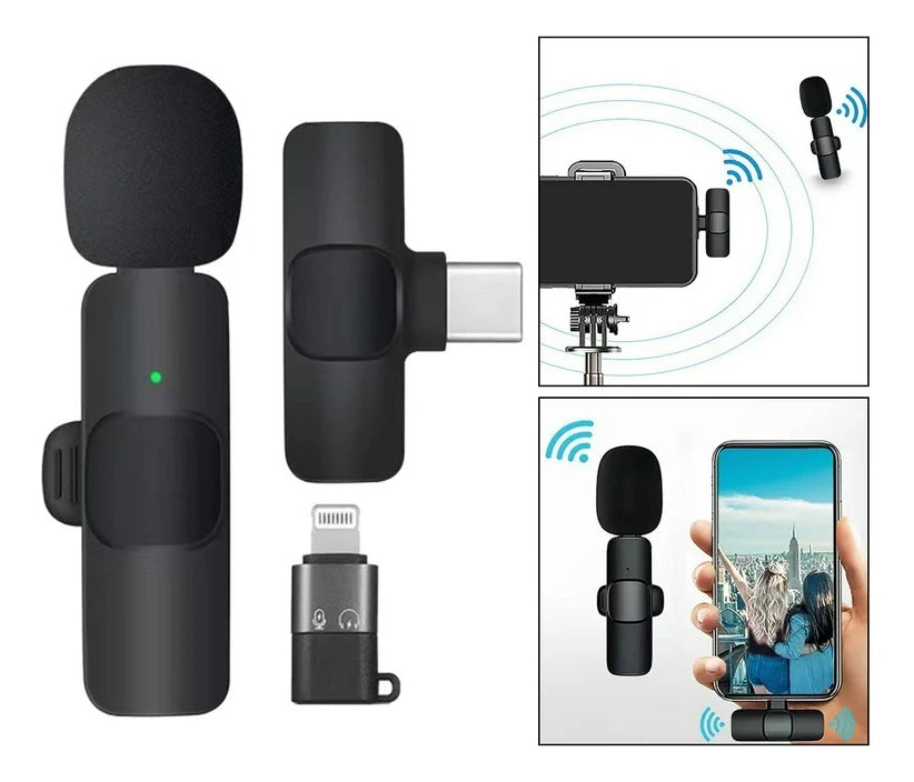 Microfono Inalámbrico De Solapa Celular Tablet Tipo C iPhone