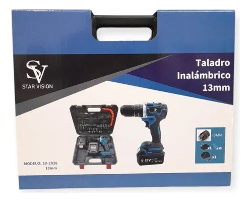 Taladro Inalambrico Star Vision Sv-2026 Con Maletín