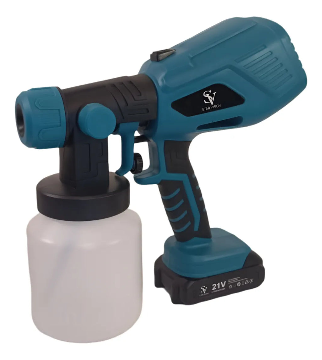 Pistola de Pintar Inalámbrica Recargable 21V