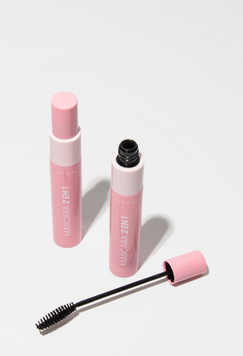 Máscara De Pestañas Doble Efecto Alargadora Y Voluminizadora