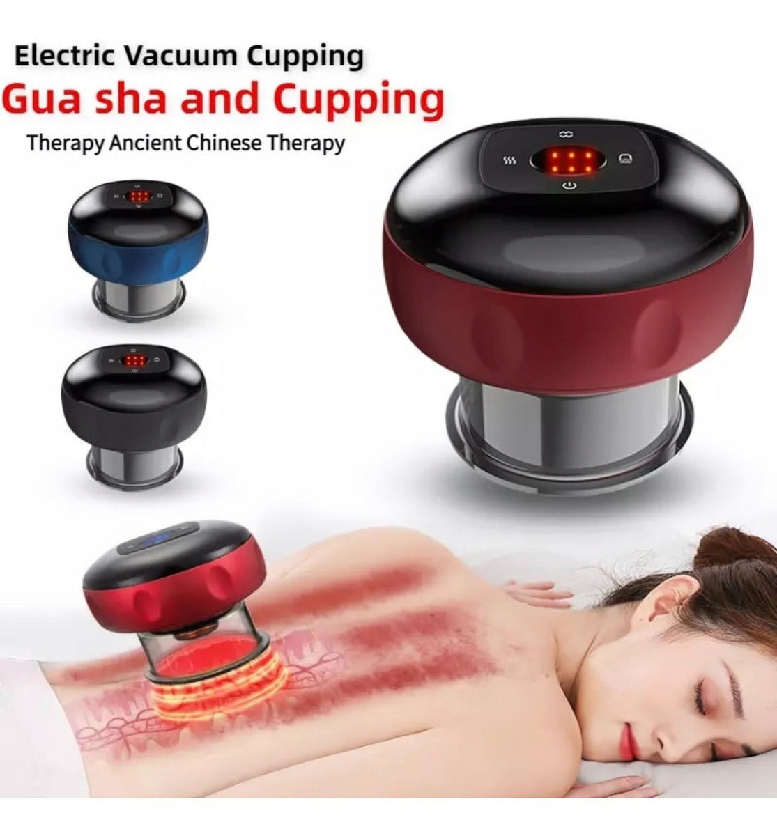 Masajeador Eléctrico Gua Sha - Ventosa China - Cupping