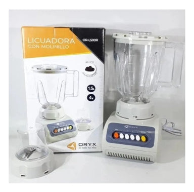 Licuadora Con Molinillo Cafe 1.5 4 Velocidades 500w Color Blanco