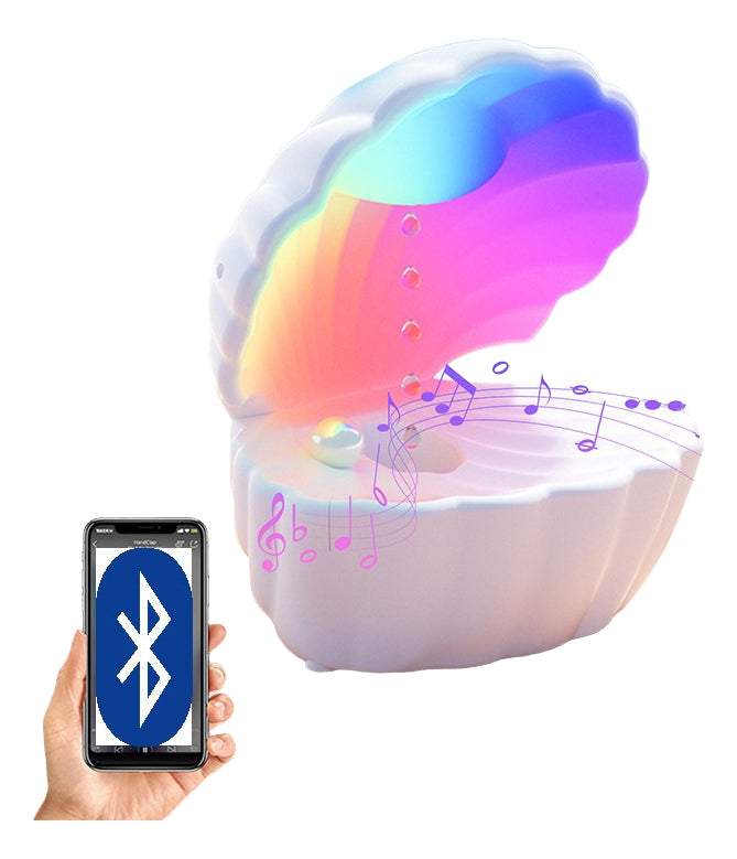 Humificador Difusor Aromatizador Ostra Mar +parlante Luz Rgb