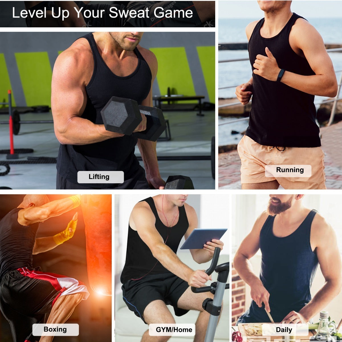 Camiseta Deportiva Reductora Modeladora Cintura Avispa Hombr