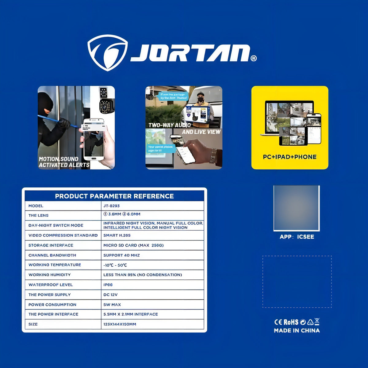 🌧️ Cámara Seguridad IP66 Doble Lente Lezenza - Visión Dual