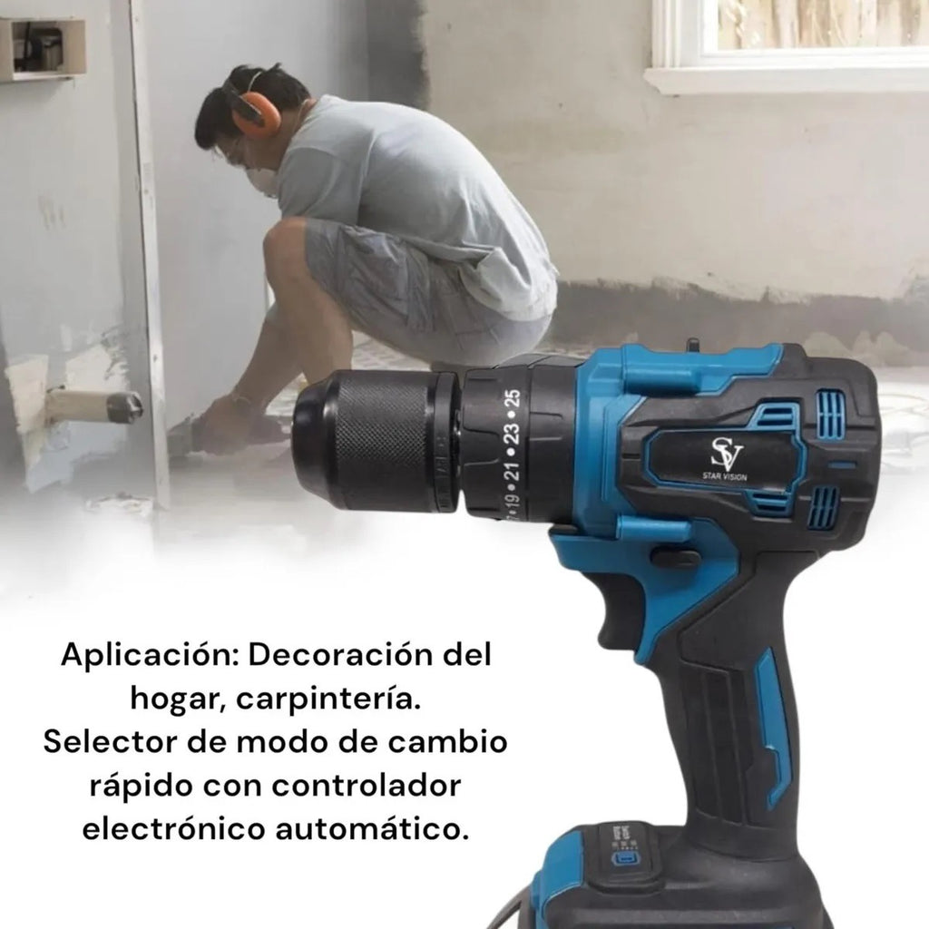 Taladro Inalambrico Star Vision Sv-2026 Con Maletín