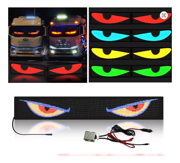 Cartel Led Flexible Programable 17x7cm Letrero Auto App Cont