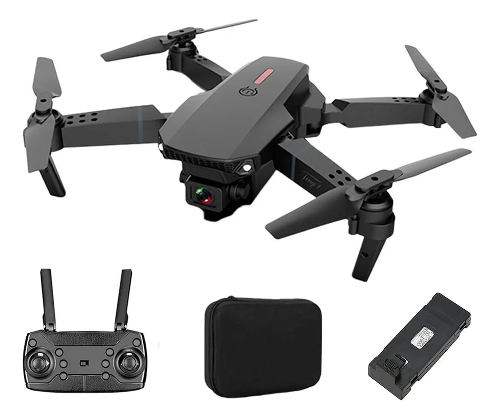 Mini Drone E88 Plegable Recargable Camara 4k 2.4ghz Gps Wifi