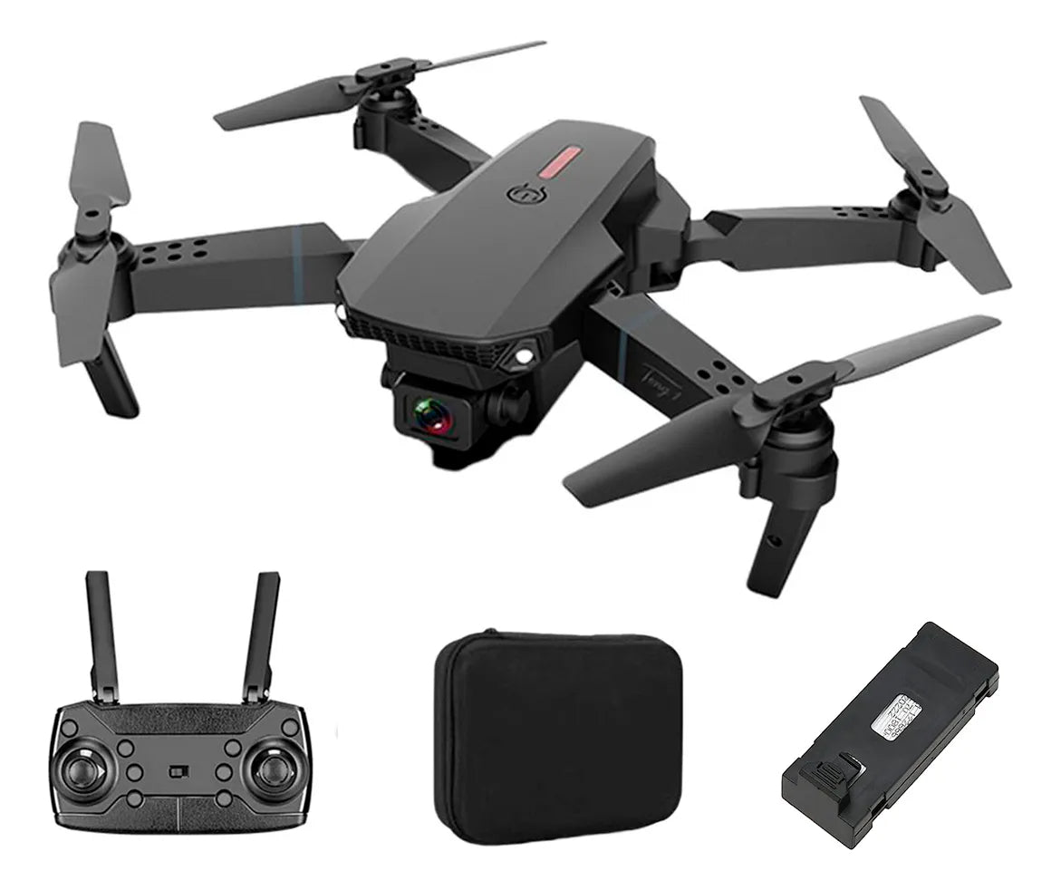 Mini Drone E88 Plegable Recargable Camara 4k 2.4ghz Gps Wifi