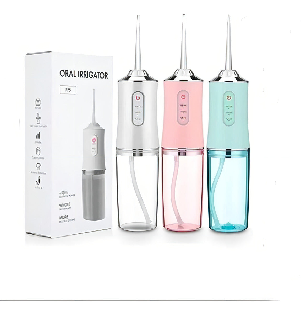 Irrigador Oral Portátil Chorro De Agua Para Limpieza Bucal Color Verde