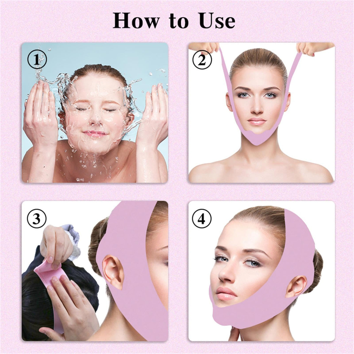 ✨ Moldeador Facial de Silicona Lezenza - Reductor de Papada y Levantamiento Facial