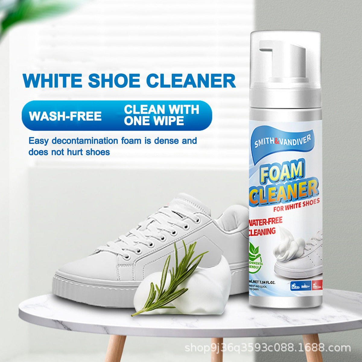 Small White Shoe Cleaning Agent 200ml Brush Shoes Washing