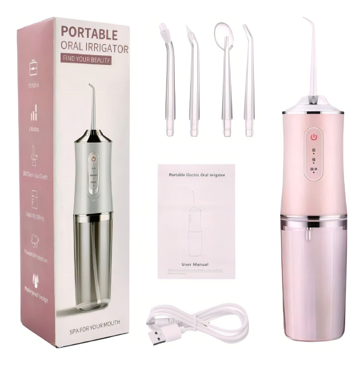 Irrigador Oral Portátil Chorro De Agua Para Limpieza Bucal Color Verde