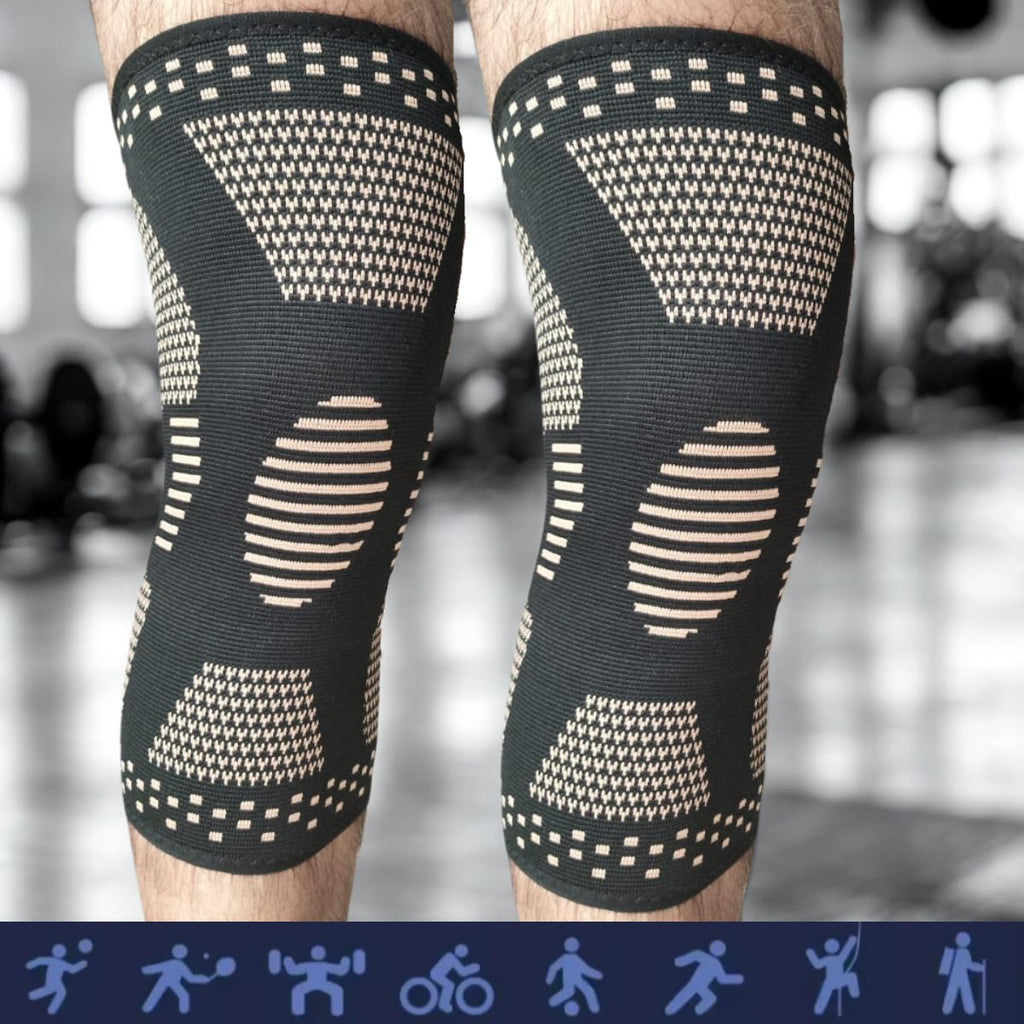 🛡️ Kit 02 Rodilleras Compresión Lezenza - Soporte Terapéutico