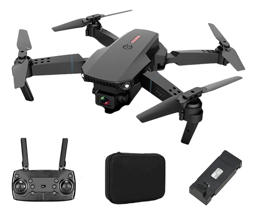 Mini Drone E88 Plegable Recargable Camara 4k 2.4ghz Gps Wifi