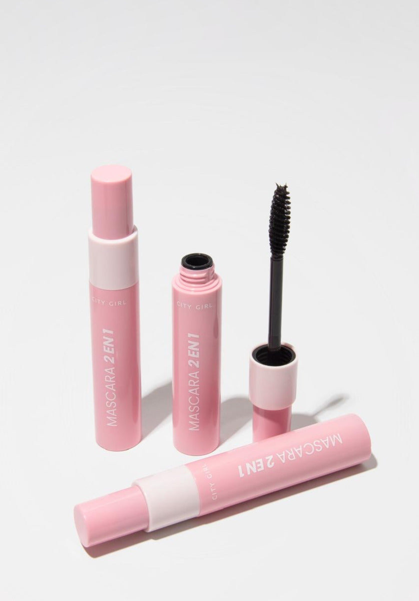 Máscara De Pestañas Doble Efecto Alargadora Y Voluminizadora
