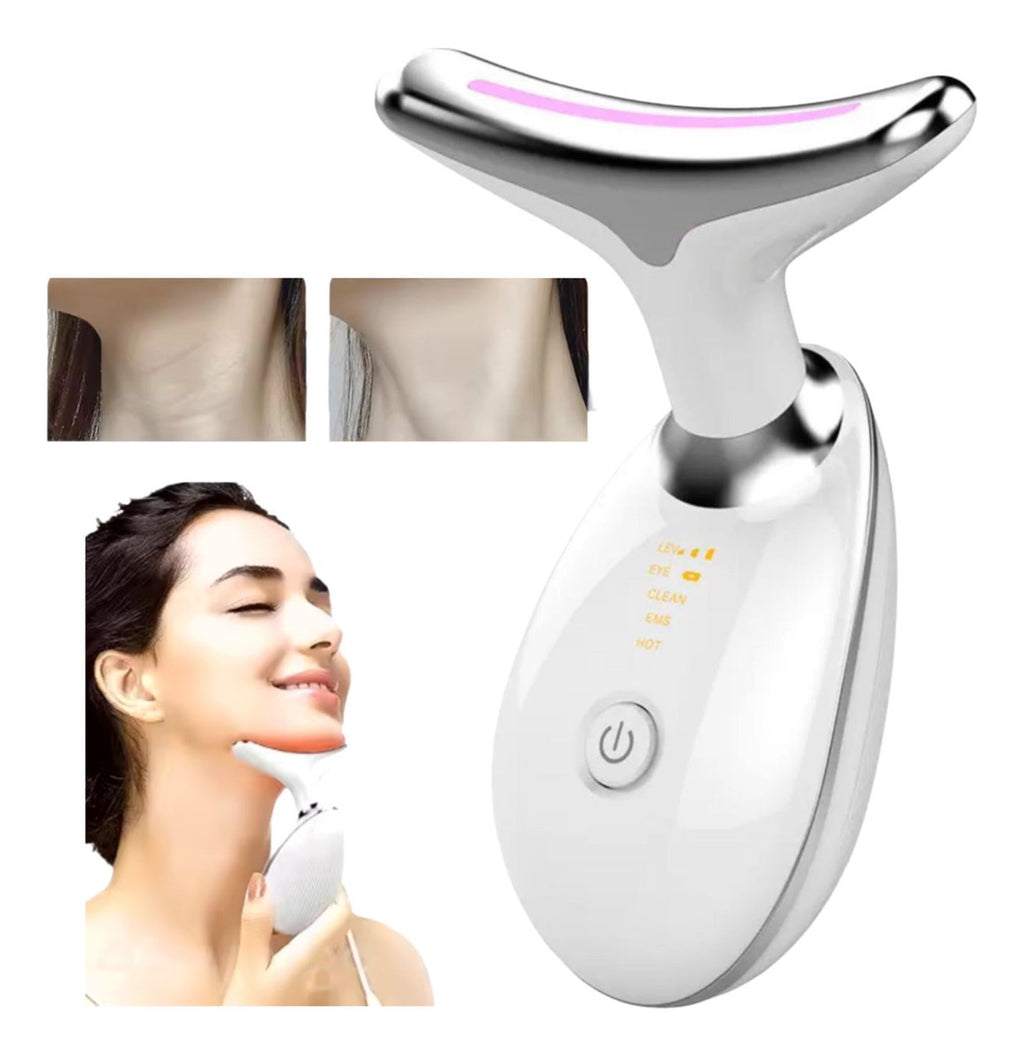 Masajeador Térmico De Rostro Cuello Reduce Papada Facial