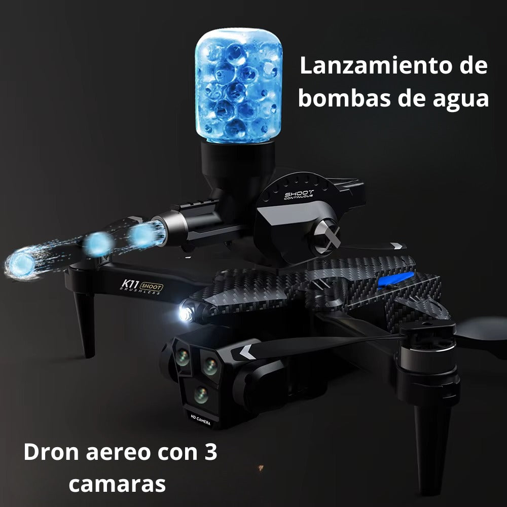 Dron K11 Max Shoot Triple Camara Con Hidrogel Control Remoto