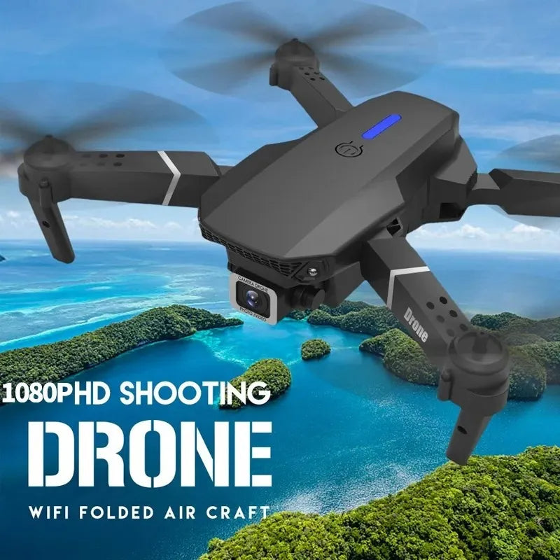 Mini Drone E88 Plegable Recargable Camara 4k 2.4ghz Gps Wifi