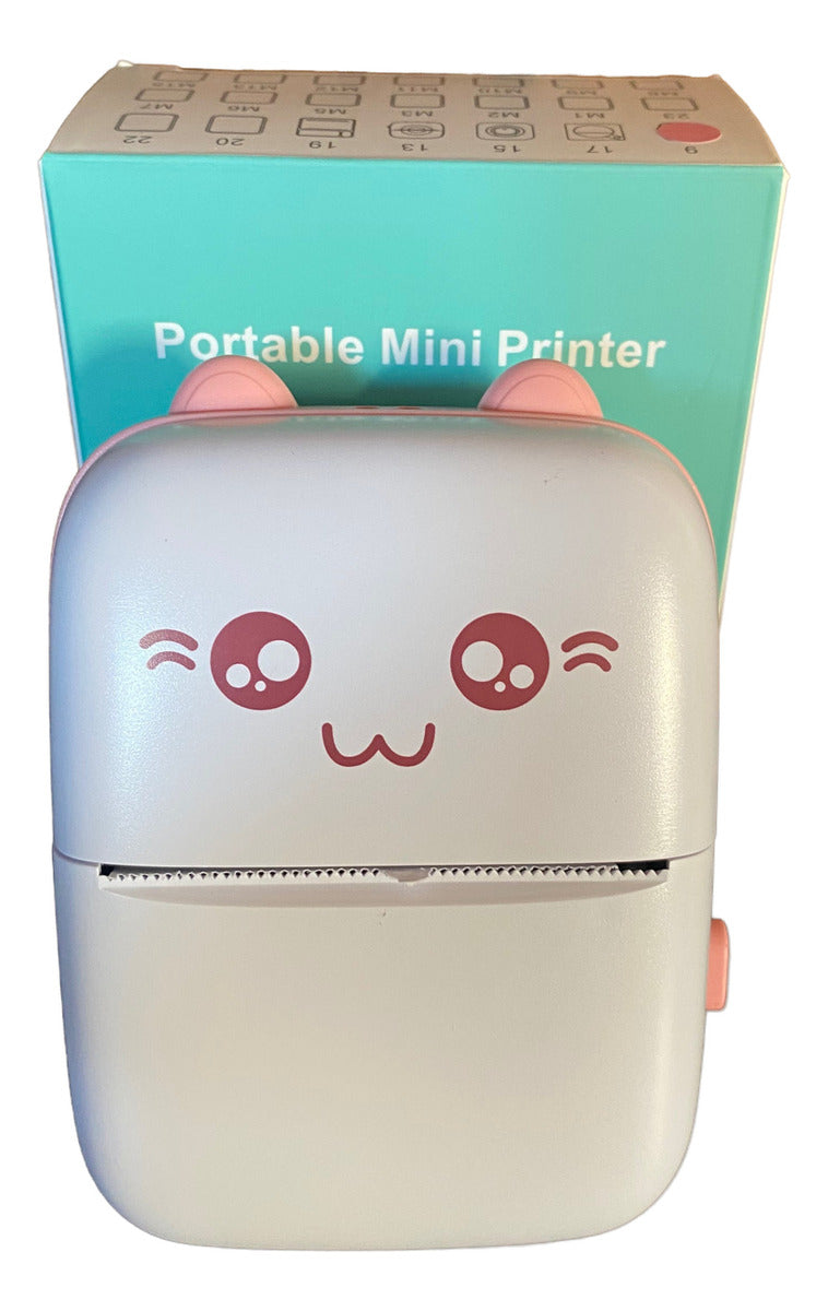 Mini Impresora Térmica Portátil Bluetooth USB Recargable