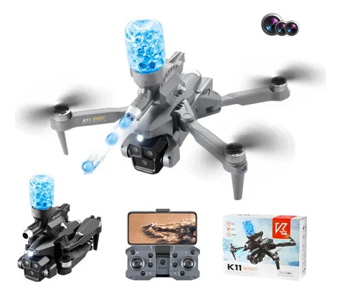 Dron K11 Max Shoot Triple Camara Con Hidrogel Control Remoto