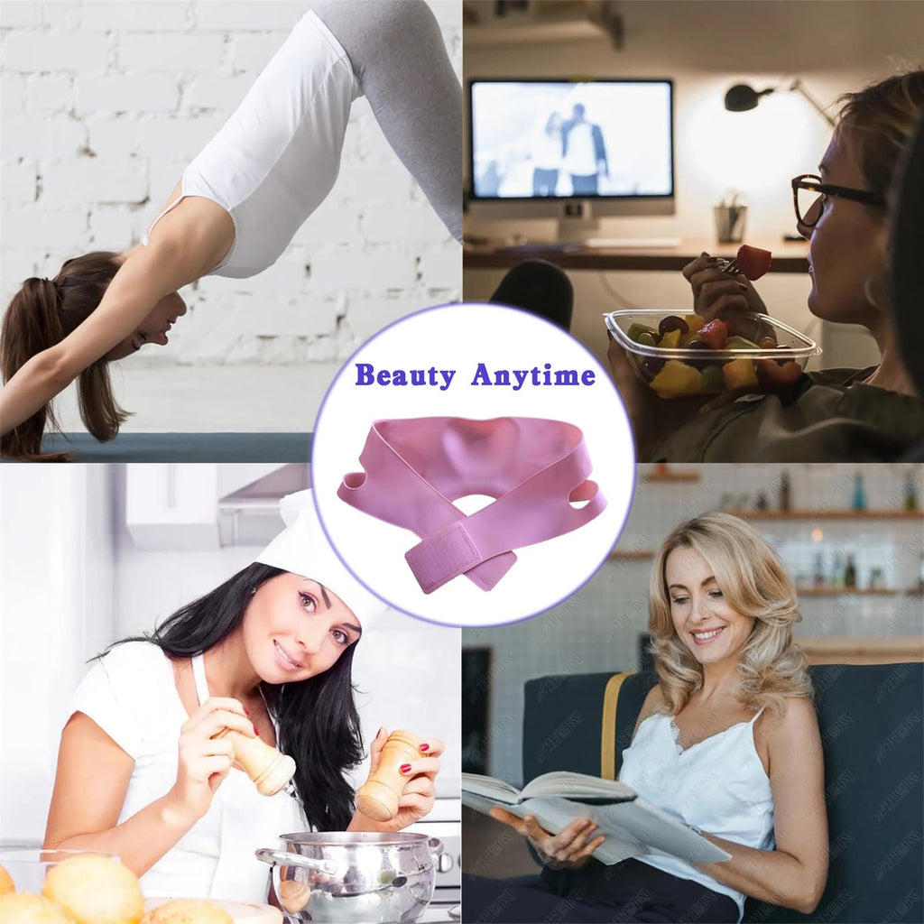 ✨ Moldeador Facial de Silicona Lezenza - Reductor de Papada y Levantamiento Facial