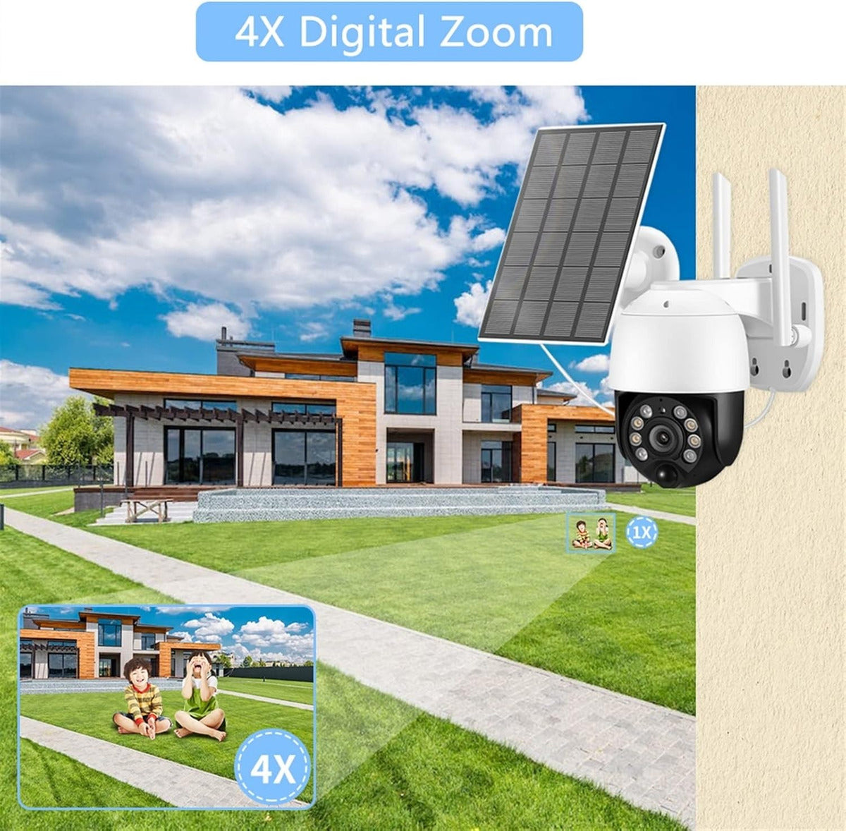 ☀️ Cámara Seguridad Solar WiFi Lezenza - Energía Ilimitada