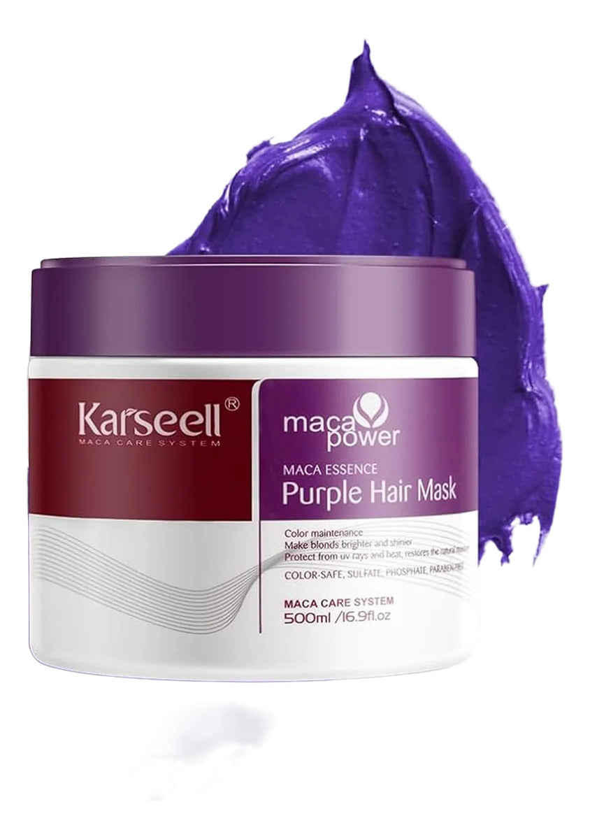 Karseell Maca Power Máscara Matizadora Morada Pote 500ml