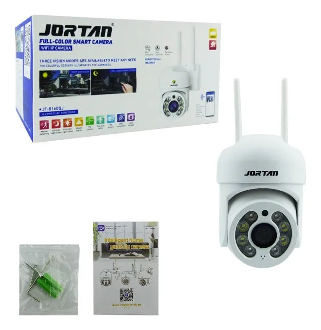 🌙 Cámara Vigilancia IP WiFi Exterior Lezenza - 8 LED Full HD