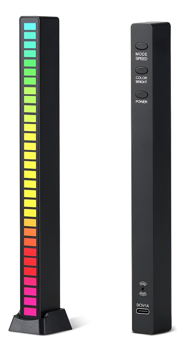 Tira Luz Led Barra Ritmo Musica Rgb Recargable Gamer Reels