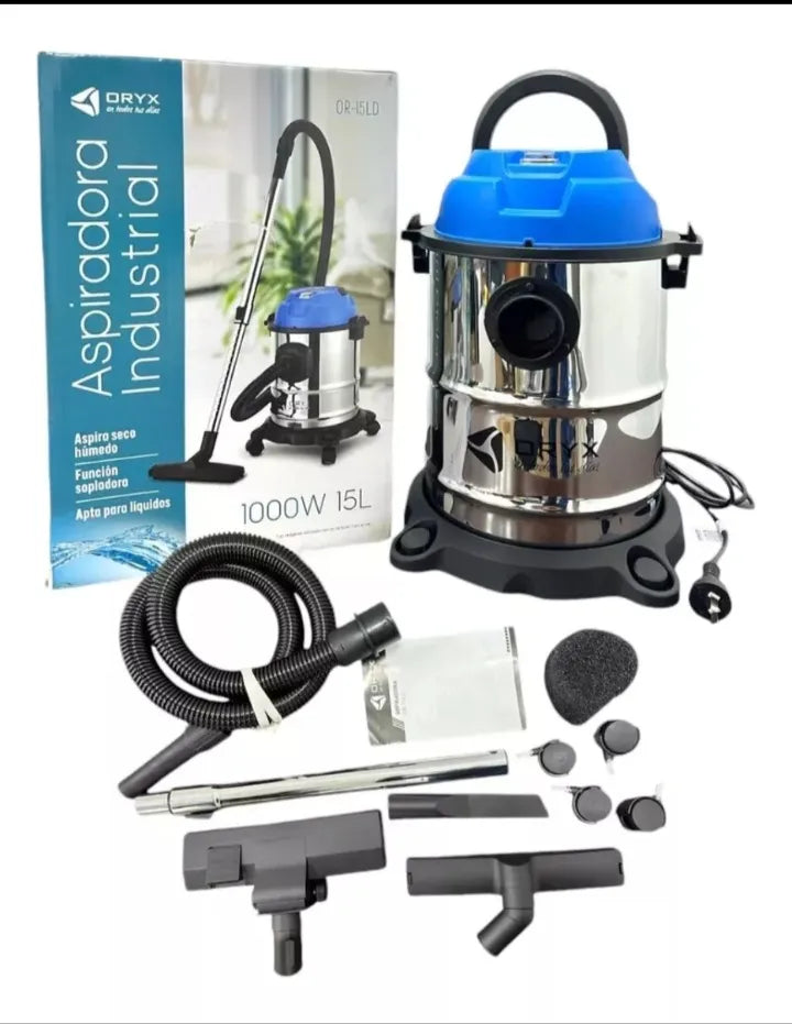 Aspiradora Industrial Oryx OR-15LD — 15L (Gris)