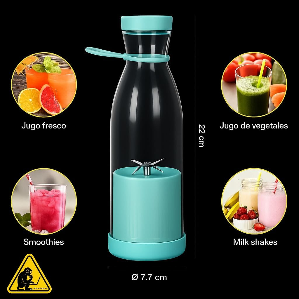 Licuadora Batidora Portátil Mini Usb Botella Juguera Jugos