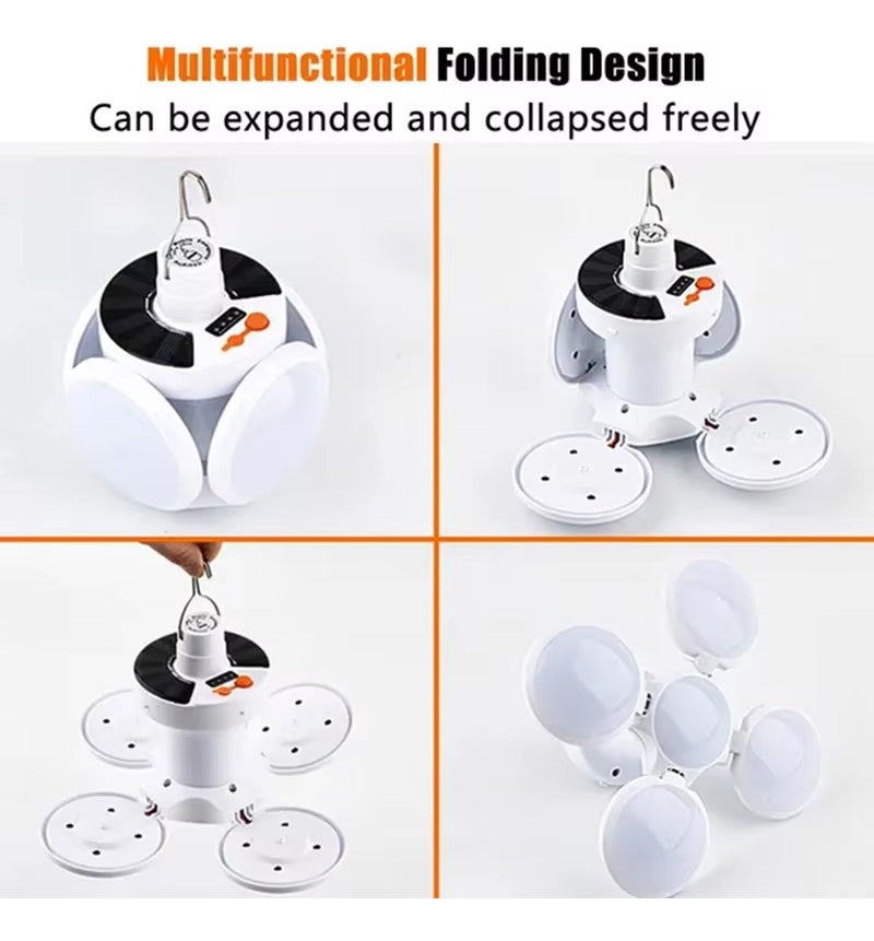 Lámpara Led Solar Colgante Recargable 5 Funciones Emergencia