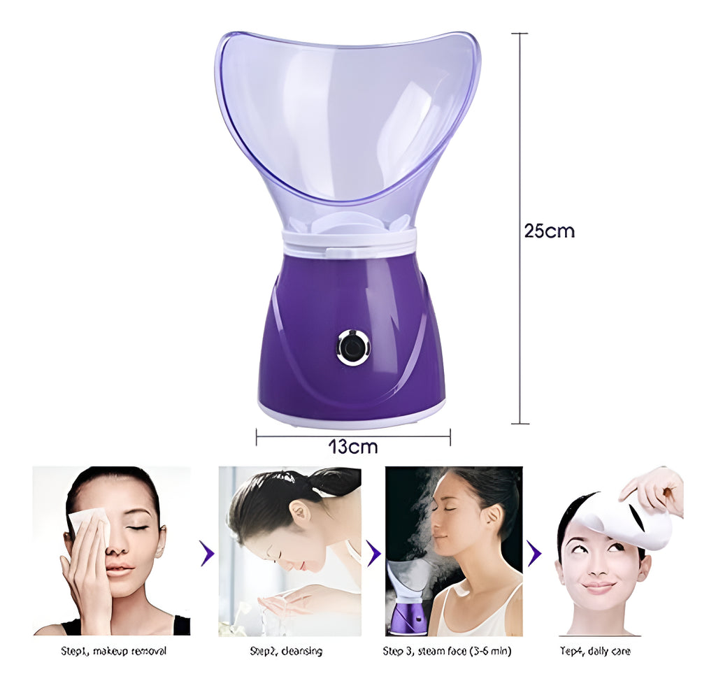 Sauna Limpiador Facial Piel Vaporizador Inhalador Vapor Spa