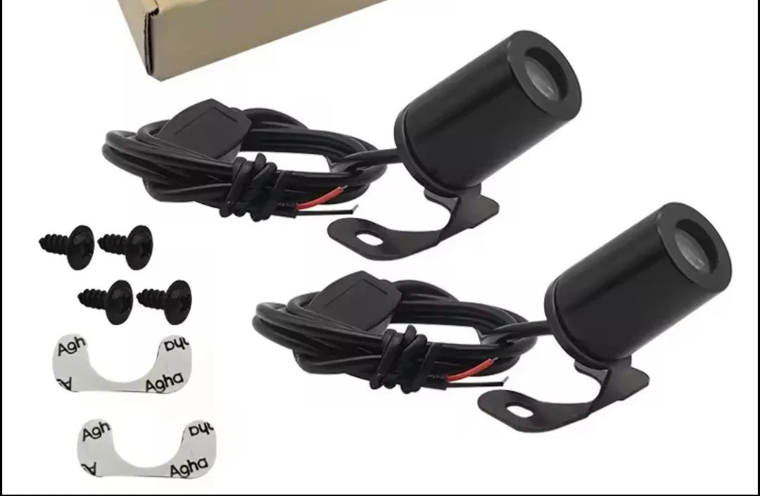 Luces Led Universal Para Moto Alas De Ángel Color Blanco